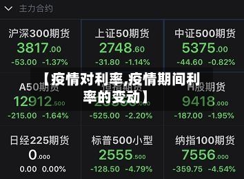 【疫情对利率,疫情期间利率的变动】