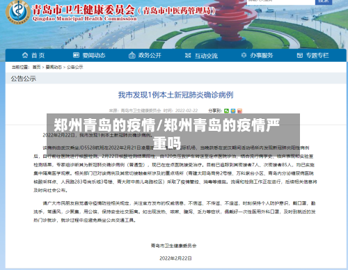 郑州青岛的疫情/郑州青岛的疫情严重吗